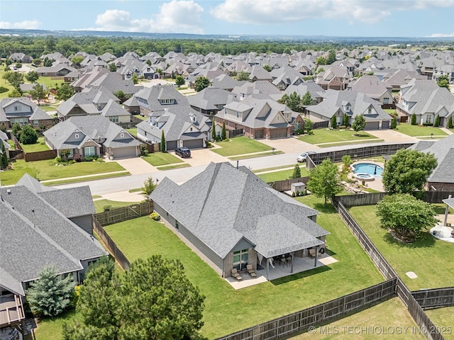 12909 S First St, Jenks, OK 74037 - aerial perspective of suburban area