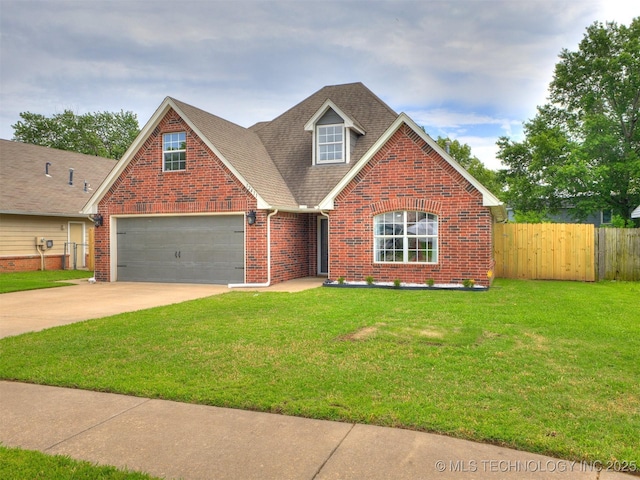 12411 E 90th St N, Owasso, OK 74055 - traditional-style house featuring brick siding, driveway, and a shingled roof