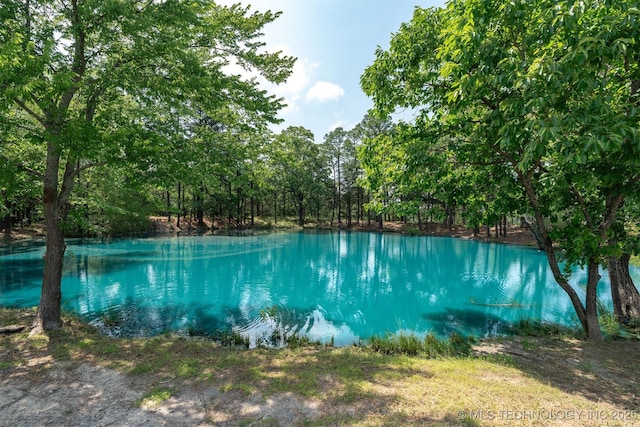 3819 129th Rd, Panola, OK 74559 - view of pool featuring a water view