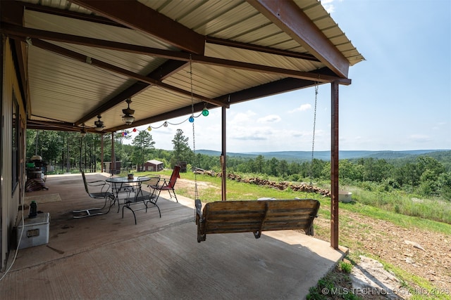 3819 129th Rd, Panola, OK 74559 - view of patio featuring outdoor dining space