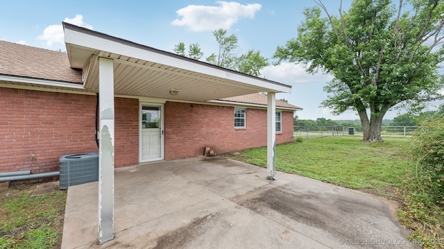 22112 W Coyote Trl Unit S, Sand Springs, OK 74063 - view of patio with central AC