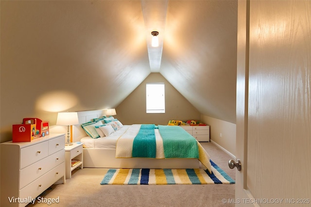 324 E 125th Pl S, Jenks, OK 74037 - bedroom featuring carpet floors and lofted ceiling