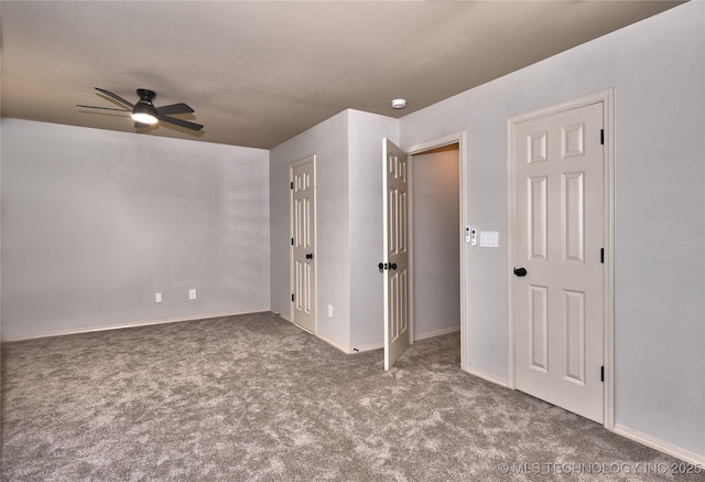 307 W K St, Jenks, OK 74037 - carpeted empty room with ceiling fan and baseboards