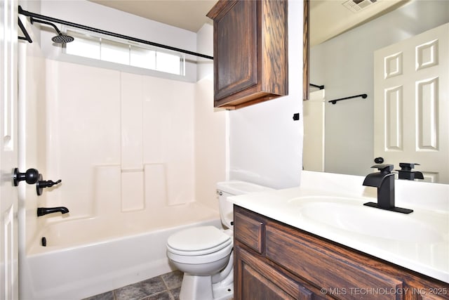 307 W K St, Jenks, OK 74037 - bathroom featuring toilet, vanity, and shower / bath combination