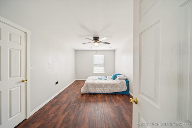 31102 S 4190th Rd, Inola, OK 74036 - bedroom featuring wood finished floors, baseboards, and ceiling fan