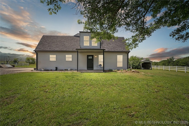 31102 S 4190th Rd, Inola, OK 74036 - rear view of property featuring roof with shingles