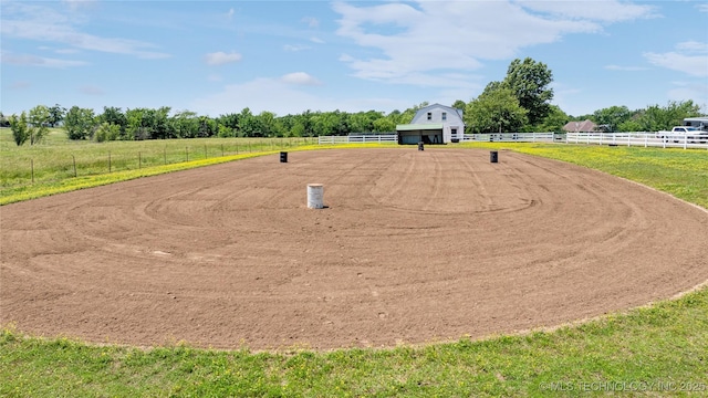 31102 S 4190th Rd, Inola, OK 74036 - view of home's community with an enclosed horse arena and a view of countryside