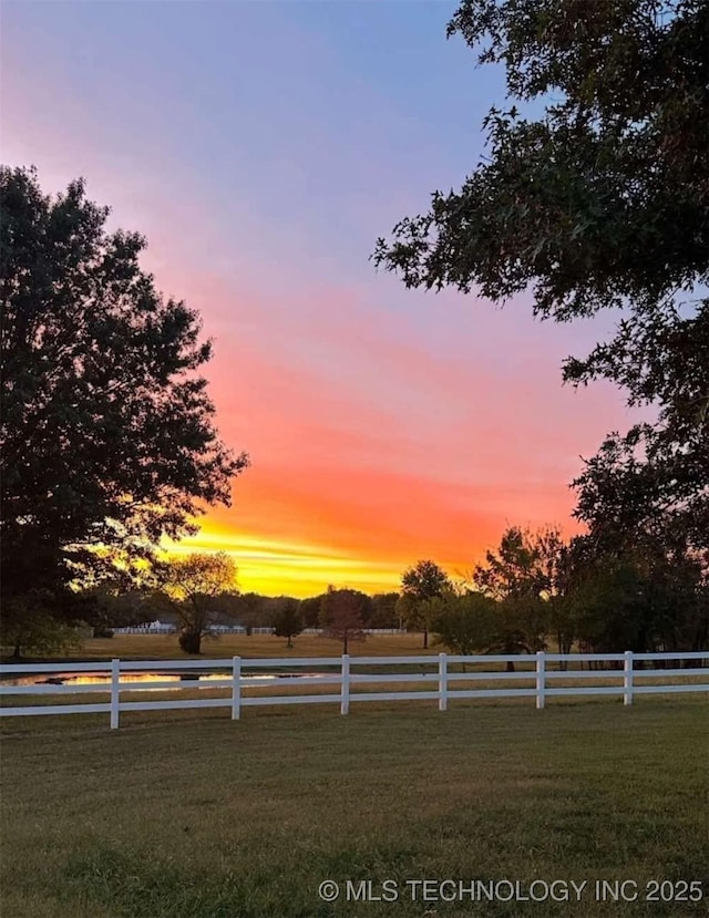 31102 S 4190th Rd, Inola, OK 74036 - view of yard at dusk