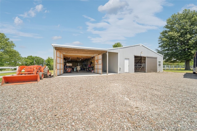 31102 S 4190th Rd, Inola, OK 74036 - garage featuring a detached garage