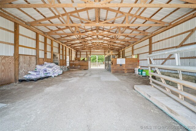 31102 S 4190th Rd, Inola, OK 74036 - garage with metal wall