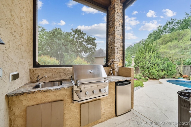 5912 E 119th St, Tulsa, OK 74137 - view of patio / terrace featuring a sink