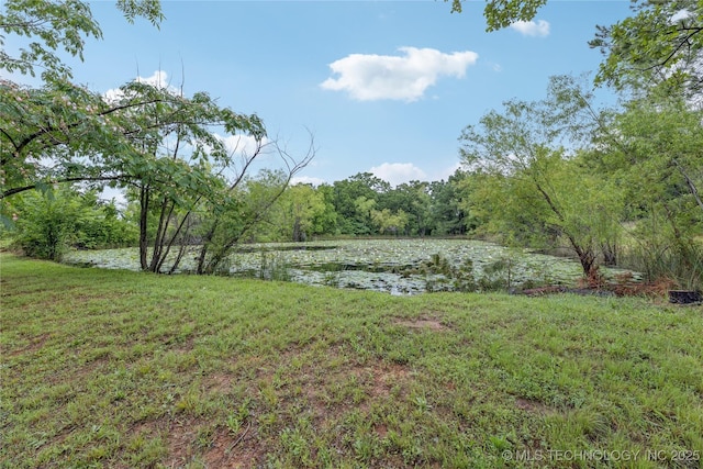11587 W 86th St S, Sapulpa, OK 74066 - view of yard featuring a water view and a view of trees