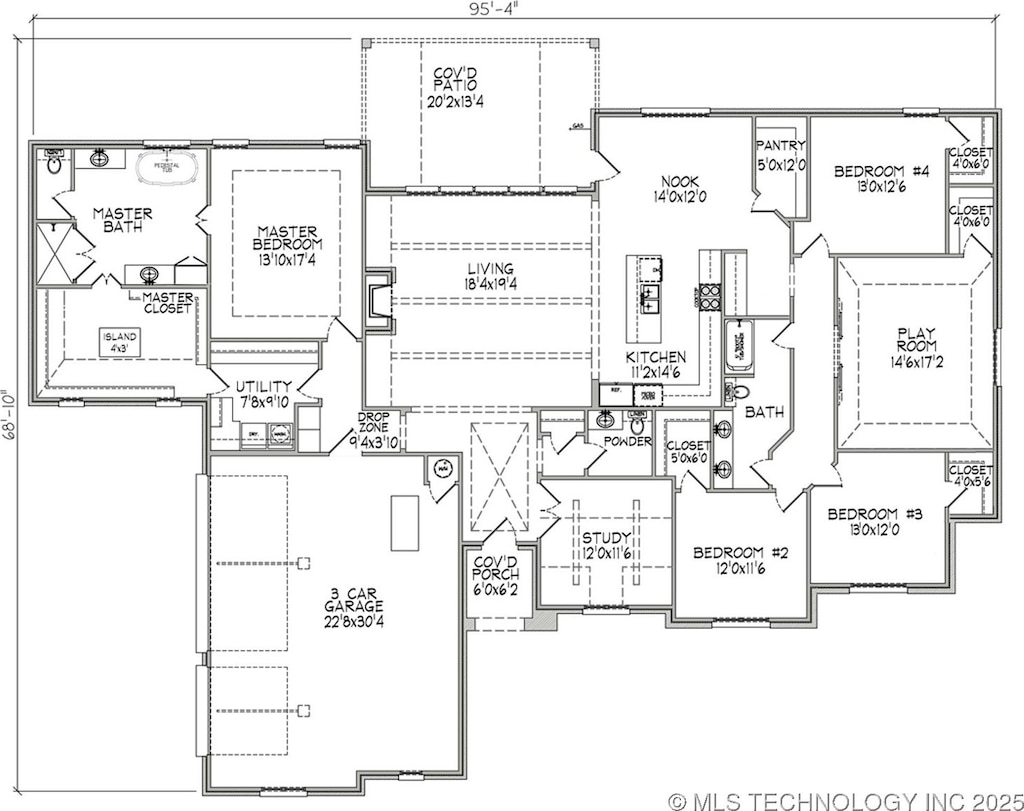 8206 E 110th St, Owasso, OK 74055 - home floor plan