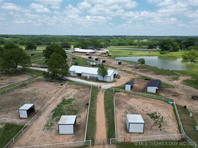 10815 State Highway 19, Ada, OK 74820 - bird's eye view of a large body of water and a tree filled landscape