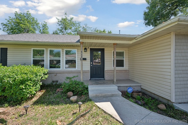 4126 E 36th Pl, Tulsa, OK 74135 - entrance to property featuring a porch