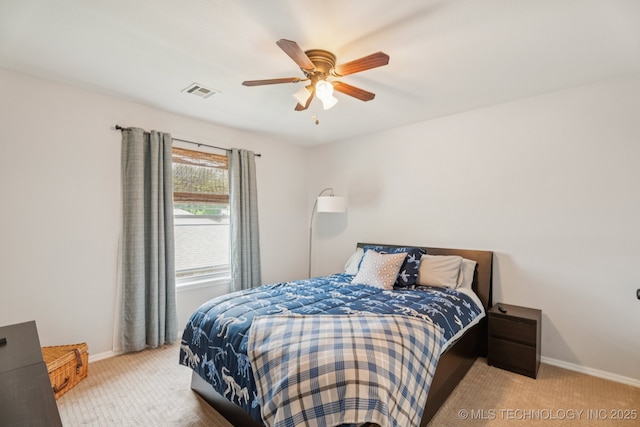 19804 E 45th St S, Broken Arrow, OK 74014 - bedroom featuring carpet, baseboards, and a ceiling fan