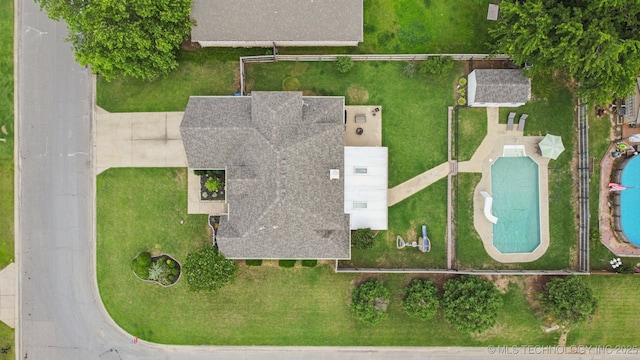19804 E 45th St S, Broken Arrow, OK 74014 - aerial view of a pool