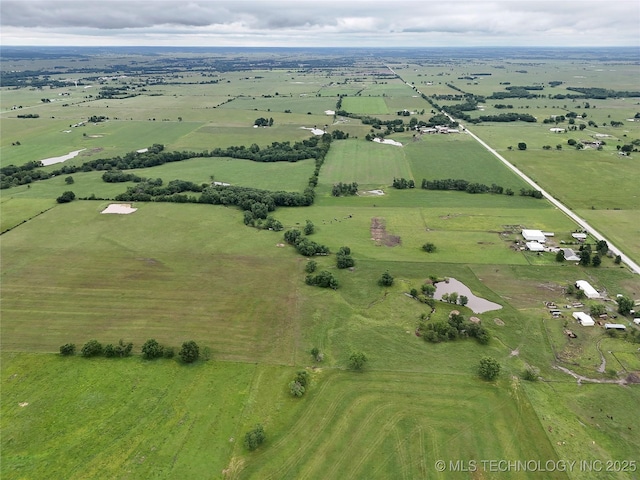 5401 N 435th Rd, Adair, OK 74330 - aerial view of property's location with rural landscape