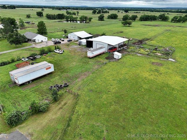 5401 N 435th Rd, Adair, OK 74330 - aerial view of sparsely populated area with a pastoral area