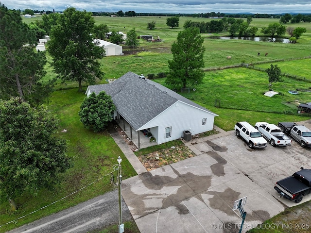 5401 N 435th Rd, Adair, OK 74330 - aerial view of property and surrounding area featuring a nearby body of water