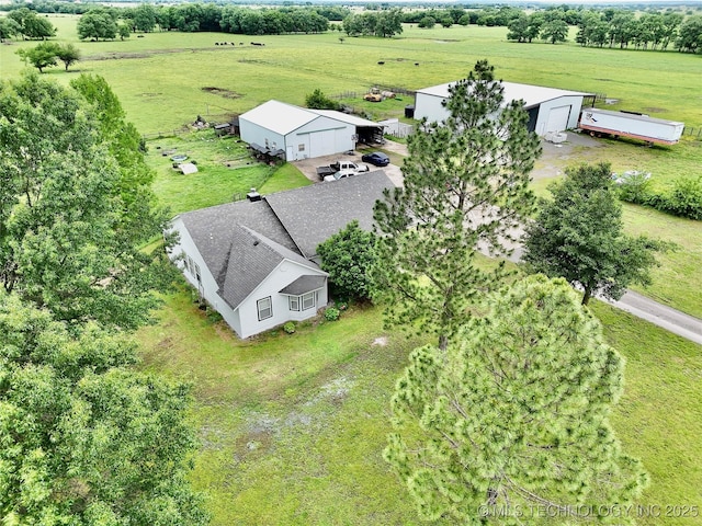 5401 N 435th Rd, Adair, OK 74330 - aerial view of sparsely populated area