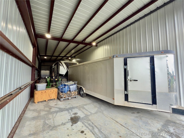 5401 N 435th Rd, Adair, OK 74330 - garage featuring metal wall