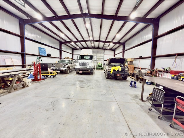 5401 N 435th Rd, Adair, OK 74330 - garage with a workshop area