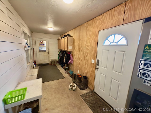 5401 N 435th Rd, Adair, OK 74330 - carpeted foyer entrance with wooden walls