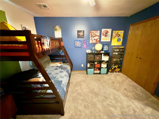 5401 N 435th Rd, Adair, OK 74330 - bedroom with carpet flooring