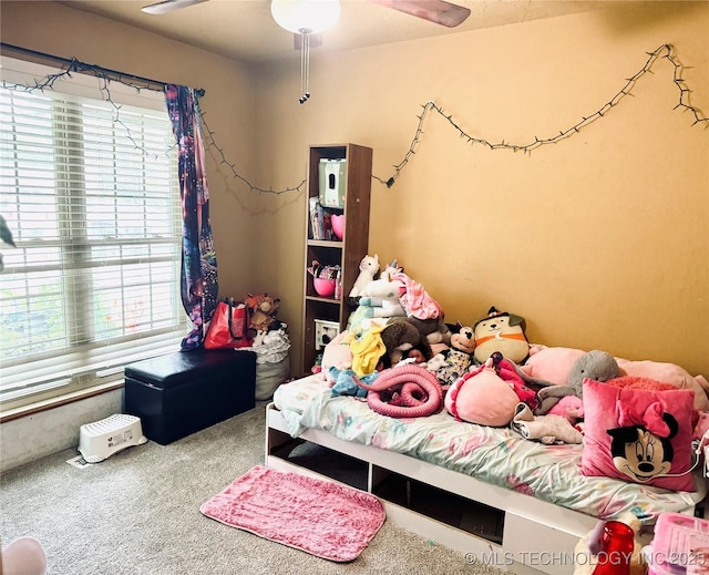 14009 S 295th E Ave, Coweta, OK 74429 - carpeted bedroom featuring a ceiling fan