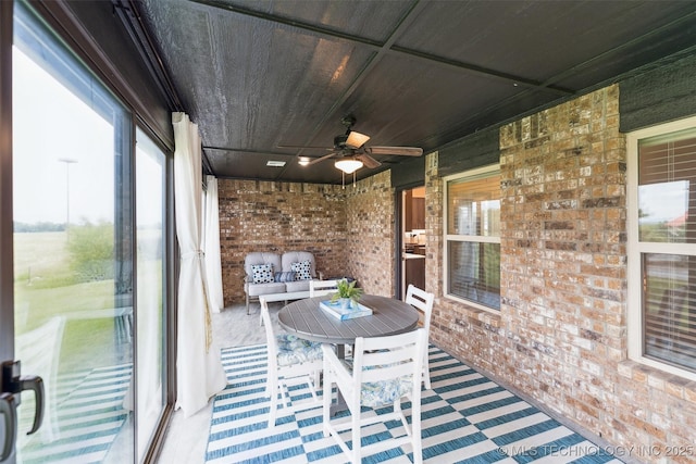 2621 S Catalayah Ln, Claremore, OK 74019 - view of patio with a ceiling fan