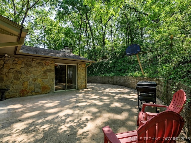1800 SE Polaris Dr, Bartlesville, OK 74006 - view of patio featuring area for grilling