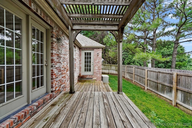 9926 S 79th E Ave, Tulsa, OK 74133 - deck with a fenced backyard