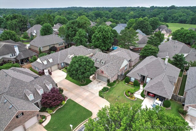 9926 S 79th E Ave, Tulsa, OK 74133 - aerial perspective of suburban area