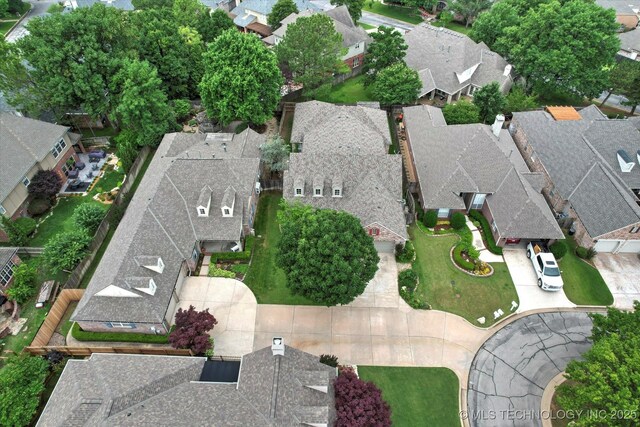 9926 S 79th E Ave, Tulsa, OK 74133 - aerial perspective of suburban area