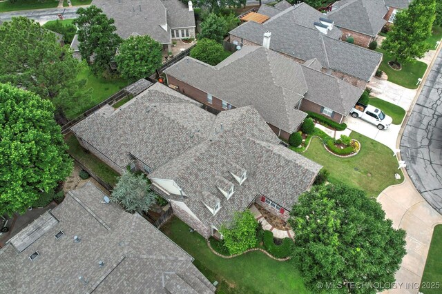9926 S 79th E Ave, Tulsa, OK 74133 - aerial perspective of suburban area