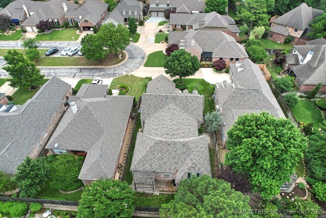 9926 S 79th E Ave, Tulsa, OK 74133 - aerial view of property's location featuring nearby suburban area