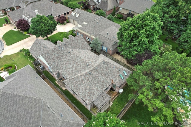 9926 S 79th E Ave, Tulsa, OK 74133 - aerial view of property and surrounding area with nearby suburban area
