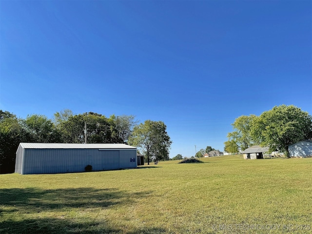 26037 S 520th Rd, Park Hill, OK 74451 - view of green lawn featuring an outbuilding