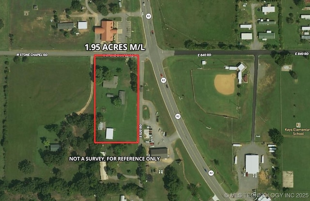 26037 S 520th Rd, Park Hill, OK 74451 - map / location with property boundaries highlighted