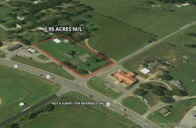 26037 S 520th Rd, Park Hill, OK 74451 - map / location with property parcel outlined