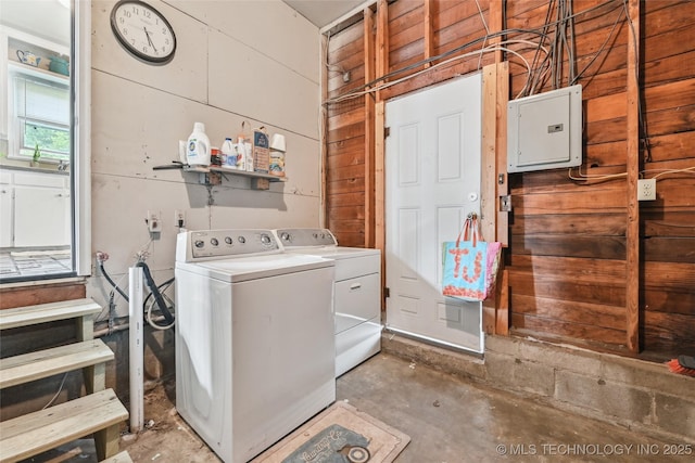 3508 E 30th St, Tulsa, OK 74114 - washroom with independent washer and dryer and electric panel