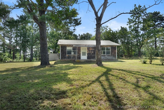 5164 Smiser Rd, Calera, OK 74730 - ranch-style house with metal roof