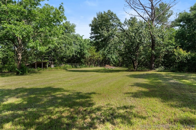 5164 Smiser Rd, Calera, OK 74730 - view of grassy yard