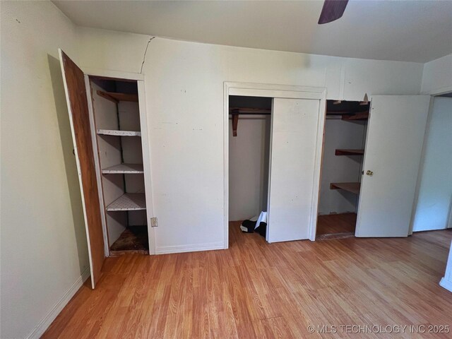 5006 S 449th Ave W, Jennings, OK 74038 - unfurnished bedroom featuring light wood-type flooring