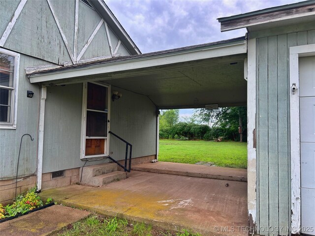 5006 S 449th Ave W, Jennings, OK 74038 - exterior space featuring entry steps and a yard