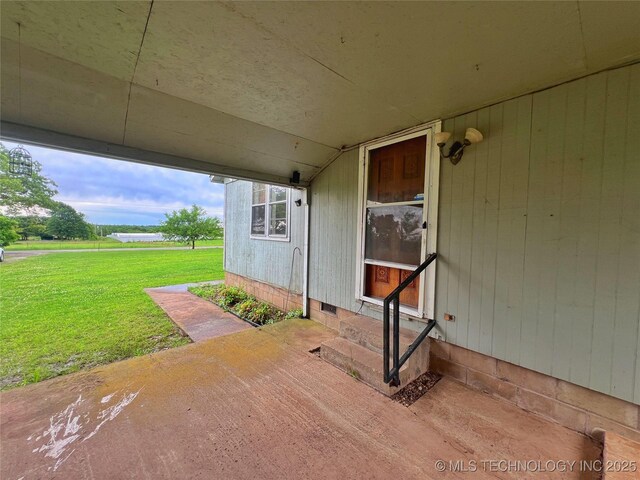 5006 S 449th Ave W, Jennings, OK 74038 - view of patio / terrace with entry steps