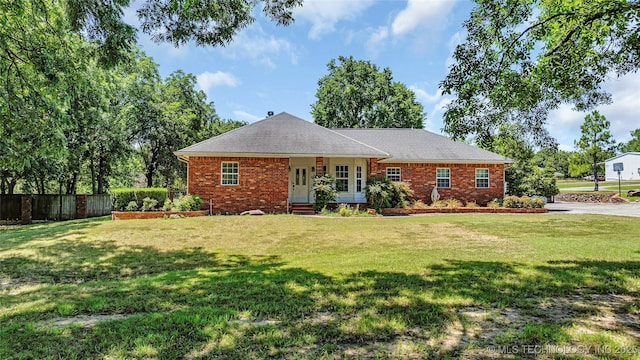 7023 Myall Rd, Lone Grove, OK 73443 - view of front of property with brick siding