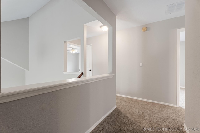 1802 S Fir Pl, Broken Arrow, OK 74012 - corridor featuring carpet, an upstairs landing, and baseboards