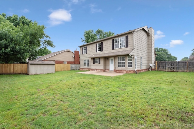 1802 S Fir Pl, Broken Arrow, OK 74012 - back of property featuring a patio and a chimney
